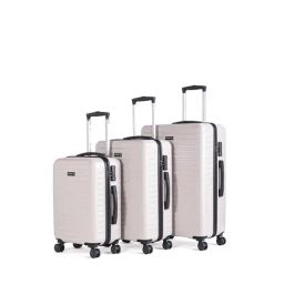 Assembly Ivory Textured Trolley Bag Set of 3 - 20 inch, 24 inch & 28 inch-image-26