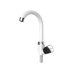 SUPREME Crown Series Swan Neck Sink Tap Round, O Black-image-53