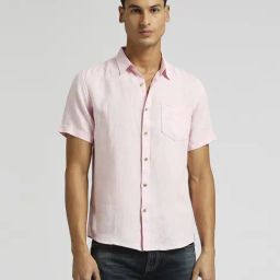 Pepe Jeans Pink Linen Regular Fit Shirt-picture-17