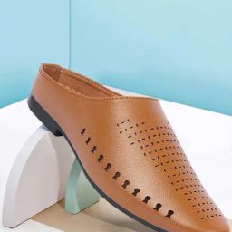 Fausto Men's Tan Mule Shoes-image-45
