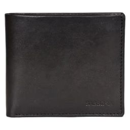 SASSORA ARLO Black Leather Bi-Fold Wallet-image-17