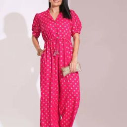Globus Pink Printed Jumpsuit-picture-18