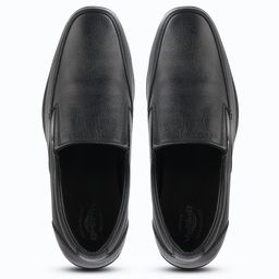 MEDIFEET Men Round Toe Leather Formal Slip-On Shoes-image-5