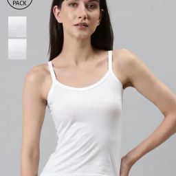 Dixcy Scott Slimz White Cotton Camisole (Pack Of 3)-image-34
