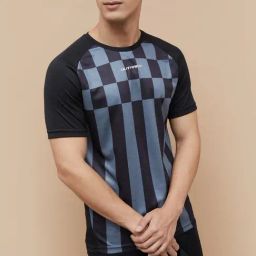 Fame Forever By Lifestyle Black Regular Fit Printed Sports T-Shirt-picture-39