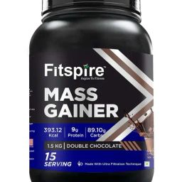 Fitspire Mass Gainer Post Workout Powder Double Chocolate Flavour - 1.5Kg-image-71