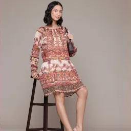 Aarke Ritu Kumar Ecru Tanishqa Short Dress With Camisole image 4
