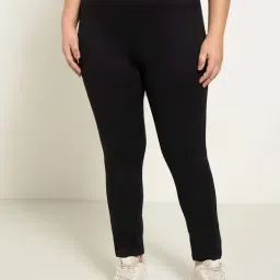 Honey Curvytude by Pantaloons Jet Black Treggings-picture-47