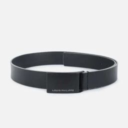 Louis Philippe Black Leather Formal Belt-image-12