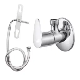 Flockidos Fusion Bathroom Faucet Set Stainless Steel Chrome Finish Silver, FG1199 ( Pack of 2)-image-57