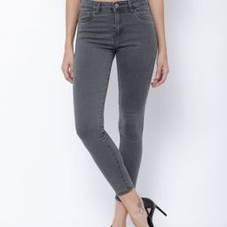 Tokyo Talkies Grey Super Skinny Fit Mid-Rise Ankle Length Jeans-image-22