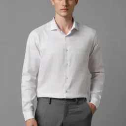 Louis Philippe White Slim Fit Printed Shirt-picture-49