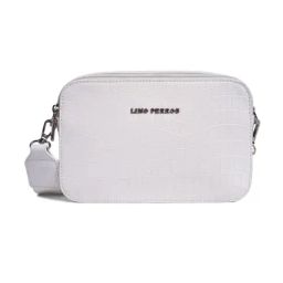 Lino Perros White Textured Medium Cross Body Bag-11
