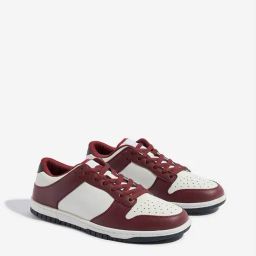 SOLEPLAY by Westside Red Colour-Blocked Lace-Up Sneakers-picture-3