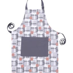 Maspar Red Cotton Printed Geometric Regular Apron-picture-35