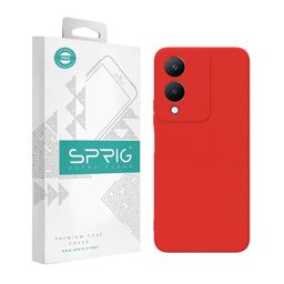 SPRIG Solid Printed Vivo Y17S Back Case Mobile Accessories-image-79