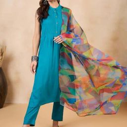 Inweave Multicolored Printed Dupatta-picture-13