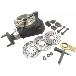 Assorts Tilting Rotary Table 100 mm (4 Inch) 2MT with Dividing Plate & Clamp Kit-picture-4