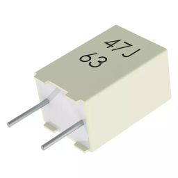 Kemet General Purpose Film Capacitors 0.47µF, 63V, 10%, PET, RADIAL, R82DC3470AA60K (Pack of 10)-image-79
