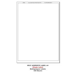 Kodak Self Adhesive Multipurpose Labels Laminated A4 100 Sheets (Pack of 5 Pcs) image 3