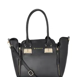 Giordano Black Solid Shoulder Handbag-image-5