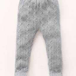 Babyhug Sweater Knit Bootie Leggings - Grey-image-87