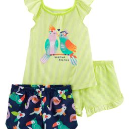 Carter's Toddler 3 Piece Dragonfly Loose Fit PJs - Green & Blue-image-71