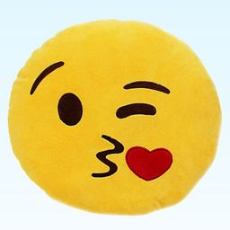 Tickles Kissing Sofa Smiley Emoticon Soft Stuffed Plush Toy For Kids Boys & Girls (Length - 33 cm Color: Yellow)-13