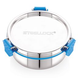 STEELLOCK PRO Stainless Steel Container/Dabba with Steel Lid Airtight for Food Storage, Easy to Carry, Leak Proof and Stackable (SLP-131/450 ml).-image-46