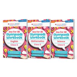 Oswaal One For All Olympiad Workbook Class 5 (Set of 3 Books) Maths, Science & English For 2025 Exam - English-10