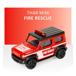 Ratnas Mini Thar Fire Rescue Die Cast Toy Car - Red-image-13