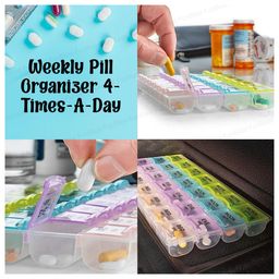 FunBlast 7 Days Medicine Case with Separate Compartments Pack of 1 Multicolor image 2