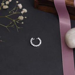 Mali Fionna Silver-Plated Artificial Stones and Beads Ring Nosepin-29