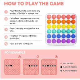 FunBlast Square Shape Pop Bubble Stress Relieving Silicone Pop It Fidget Toy (Colour May Vary) image 5
