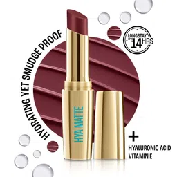 Lakme 9to5 Hya Matte Hydrating Smudge Proof Lipstick - Plum Pitch MM2-46