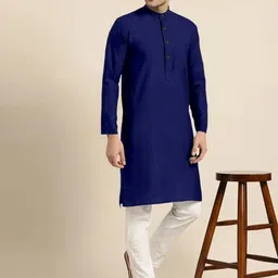 TIGER SNAKE Men Striped Thread Work Pathani Kurta-picture-57