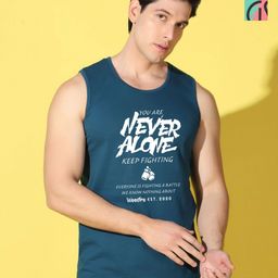 WOOSTRO Men Typography 2 Printed Raw Edge Slim Fit T-shirt-image-29