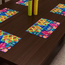 SEJ by Nisha Gupta Multicoloured Set of 8 Printed Table Placemats image 2