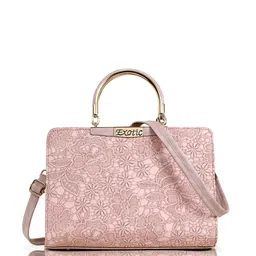 Exotic Self Design PU Structured Handheld Bag image 2