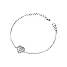 Clara Heart 92.5 Sterling Silver Swarovski Zirconia Bracelet-image-43