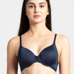 Jockey Navy Padded Under Wired 1817 T-Shirt Bra-image-74