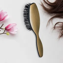 Trisa Gold Toned Hair Brush - Soft Touch - Suitable all Hair Types - 658430-image-55