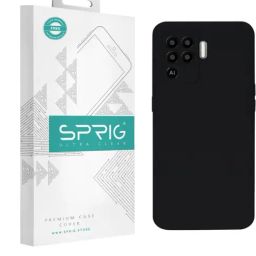 Sprig Liquid Silicone Back Cover for OPPO A94 (Black)-picture-21
