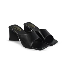 Shoetopia Open Toe Triangle Block Heels image 5