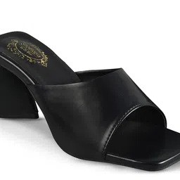 Shoetopia Open Toe Triangle Block Heels image 2