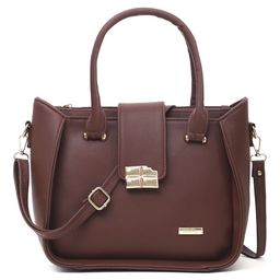Stamp PU Structured Handheld Bag with Tasselled image 4