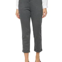 Van Heusen Grey Textured Pants-image-10