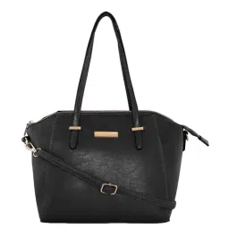 Giordano Blossoms 2020 Black Textured Medium Handbag-54