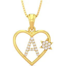 Joyalukkas 22k Gold Letter 'A' Pendant without Chain for Women-24