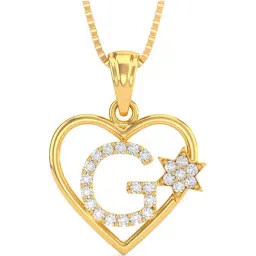 Joyalukkas 22k Gold Letter 'G' Pendant without Chain for Women-image-33